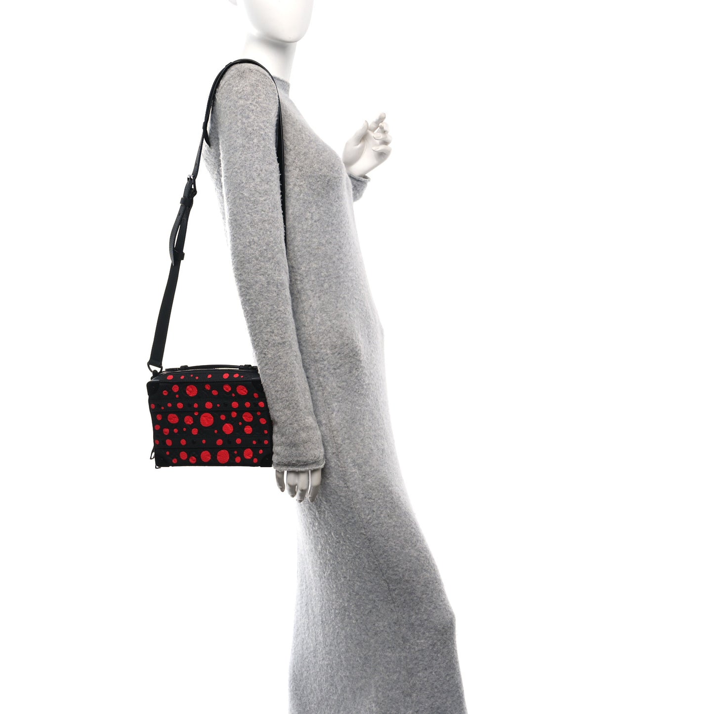 LV X YK Taurillon Monogram Handle Soft Trunk Black Red