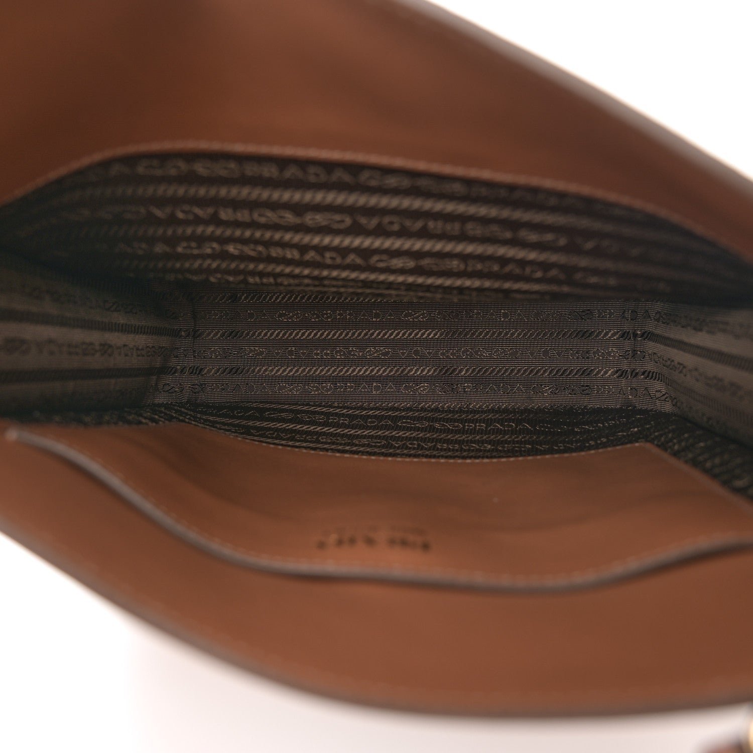 Prada Soft Grain Calfskin Shoulder Bag Caramel 5 of 10