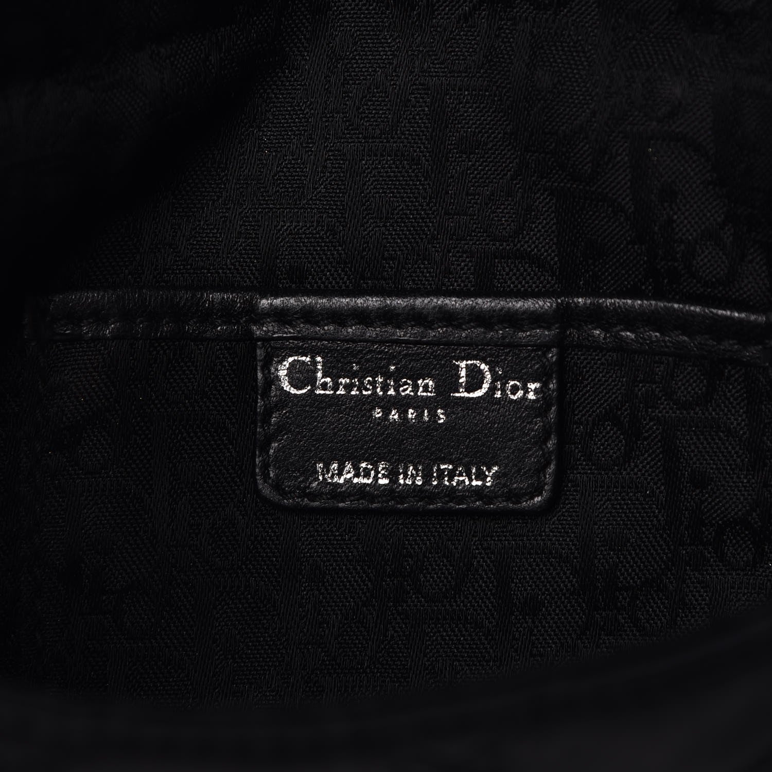 Christian Dior Satin Cannage Lady Dior Convertible Clutch Black 6 of 8