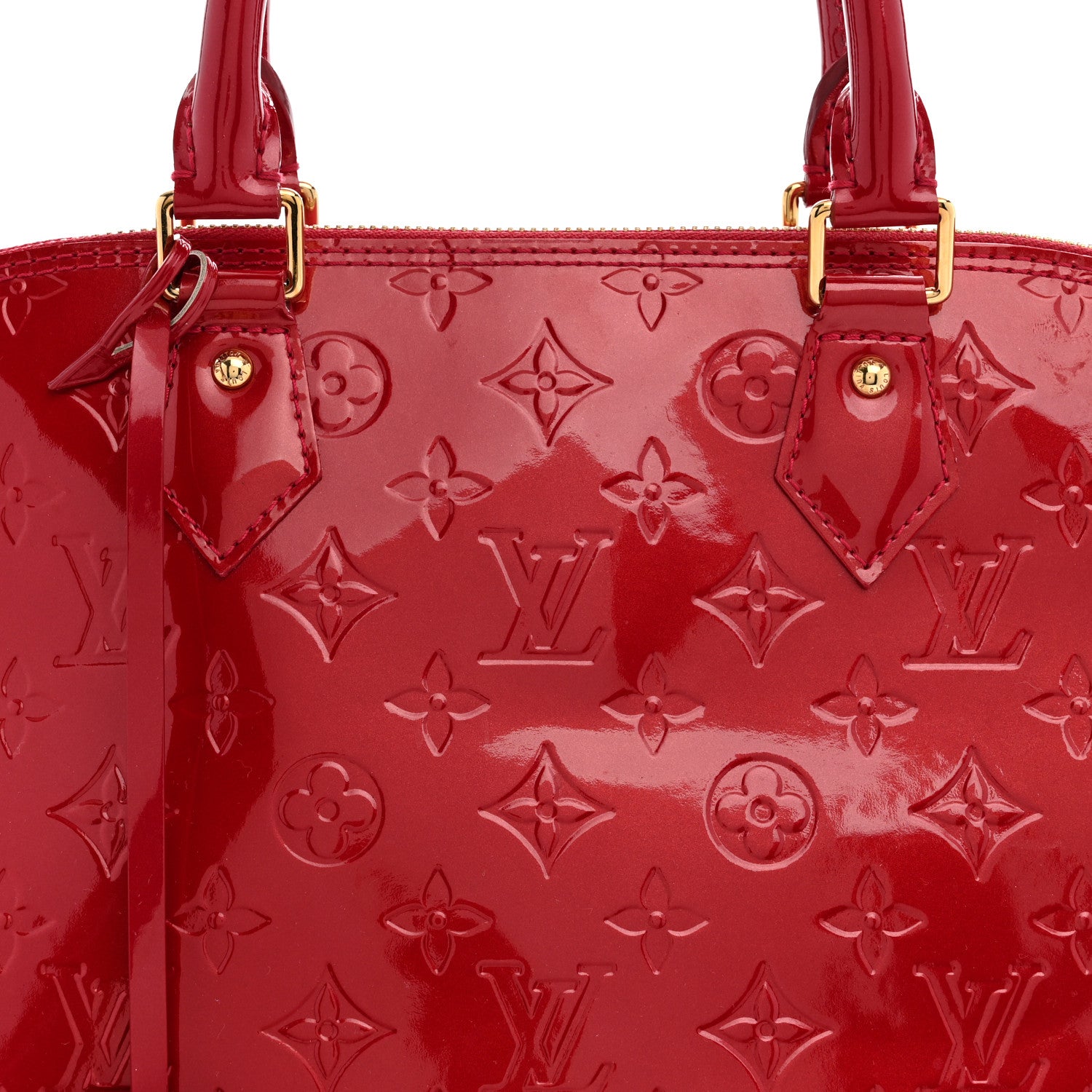 Louis Vuitton Vernis Alma MM Pomme D'Amour 8 of 11