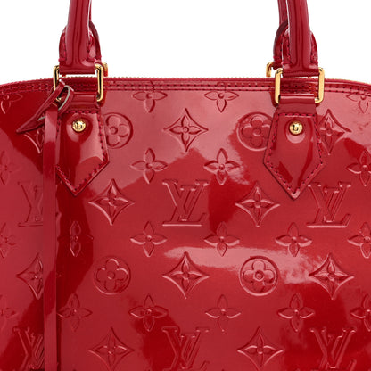 Louis Vuitton Vernis Alma MM Pomme D'Amour 8 of 11