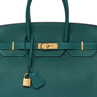 Hermes Togo Birkin 35 Malachite 8 of 10