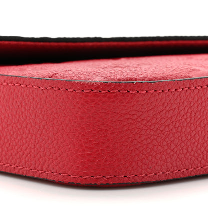 Louis Vuitton Empreinte Pochette Felicie Chain Wallet Scarlet 11 of 17