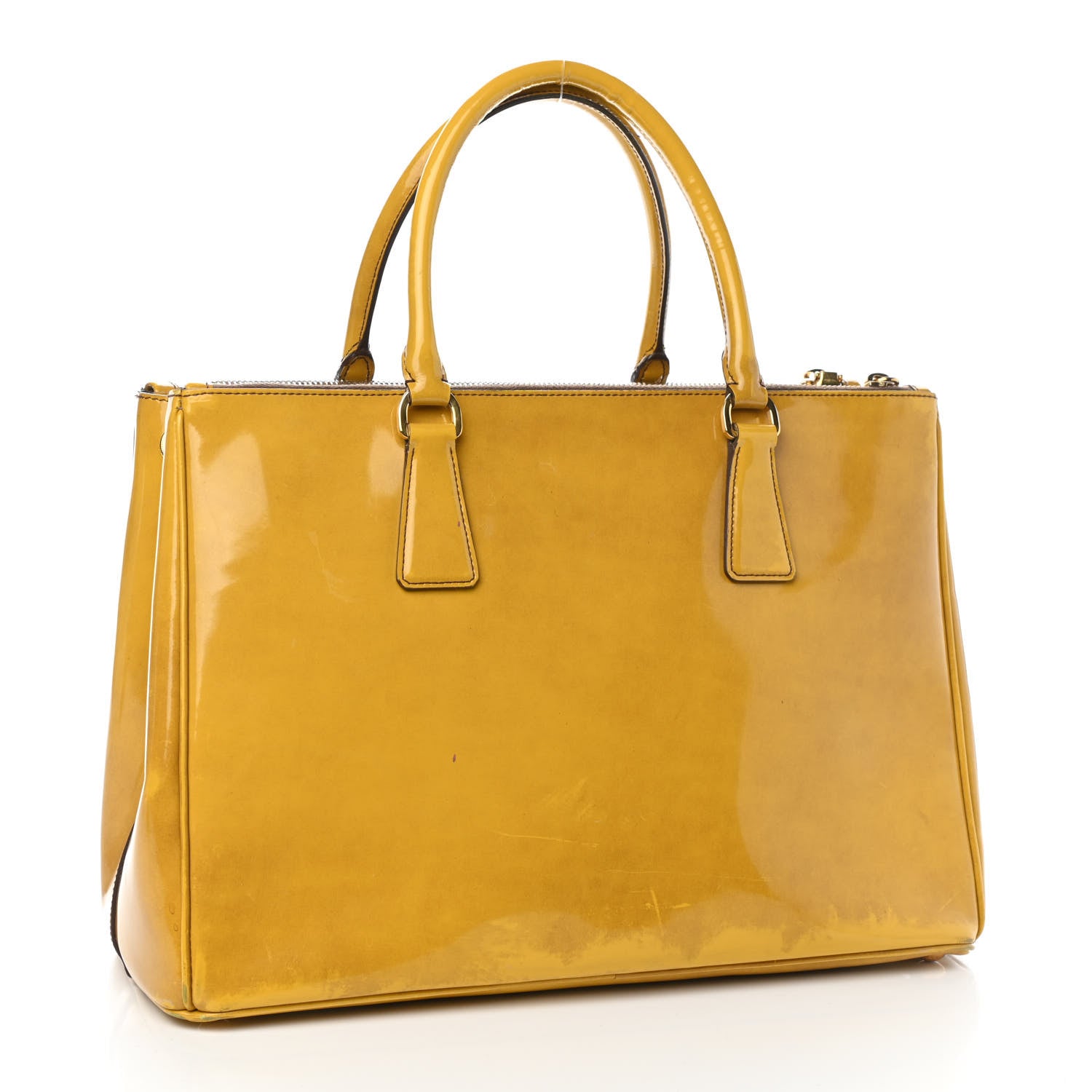 Prada Spazzolato Medium Double Zip Tote Sole Fume 3 of 17