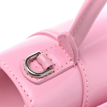 Balenciaga Shiny Box Calfskin Tonal B Hourglass Top Handle Bag XS Candy Pink 9 of 15