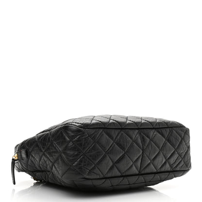 Chanel Aged Calfskin Quilted Large Reissue Camera Case Black 4 of 10