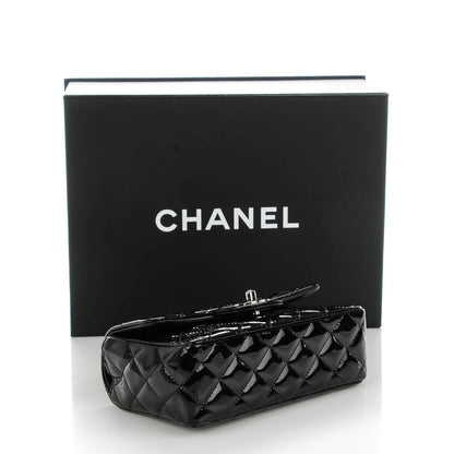 Chanel Patent Calfskin Quilted Mini Rectangular Flap Black 4 of 8
