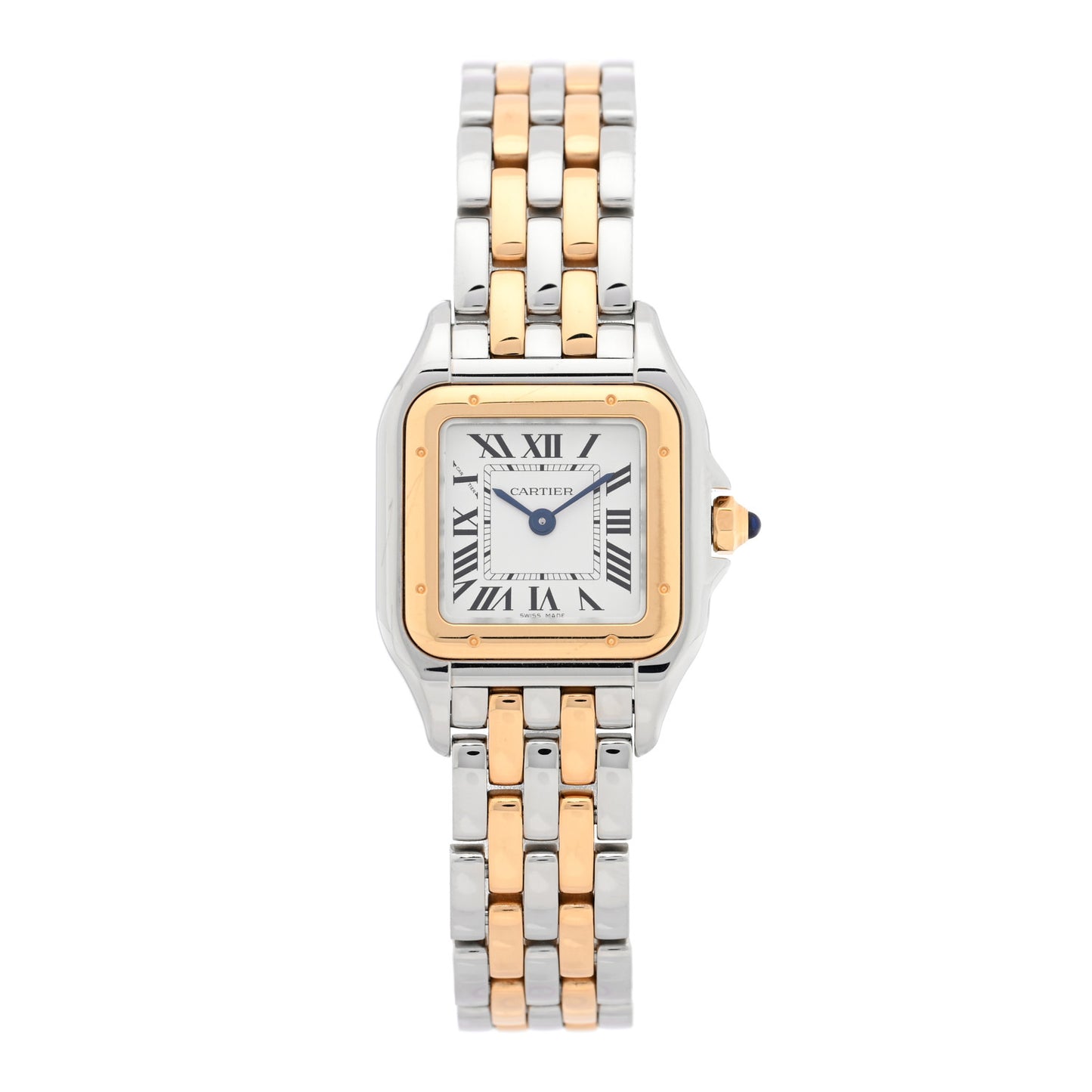 Stainless Steel 18K Yellow Gold 22mm Panthere Quartz Watch