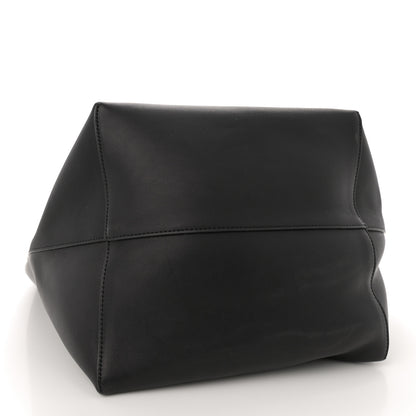 The Row Polished Saddle Calfskin Large N/S Park Tote Black 4 of 12