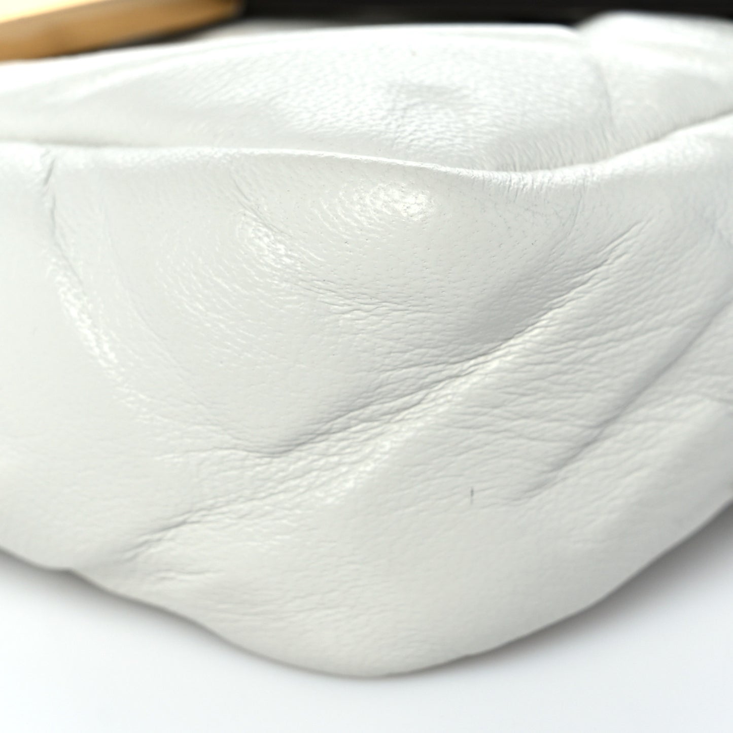 Nappa FF 1974 Embossed Mini Baguette White