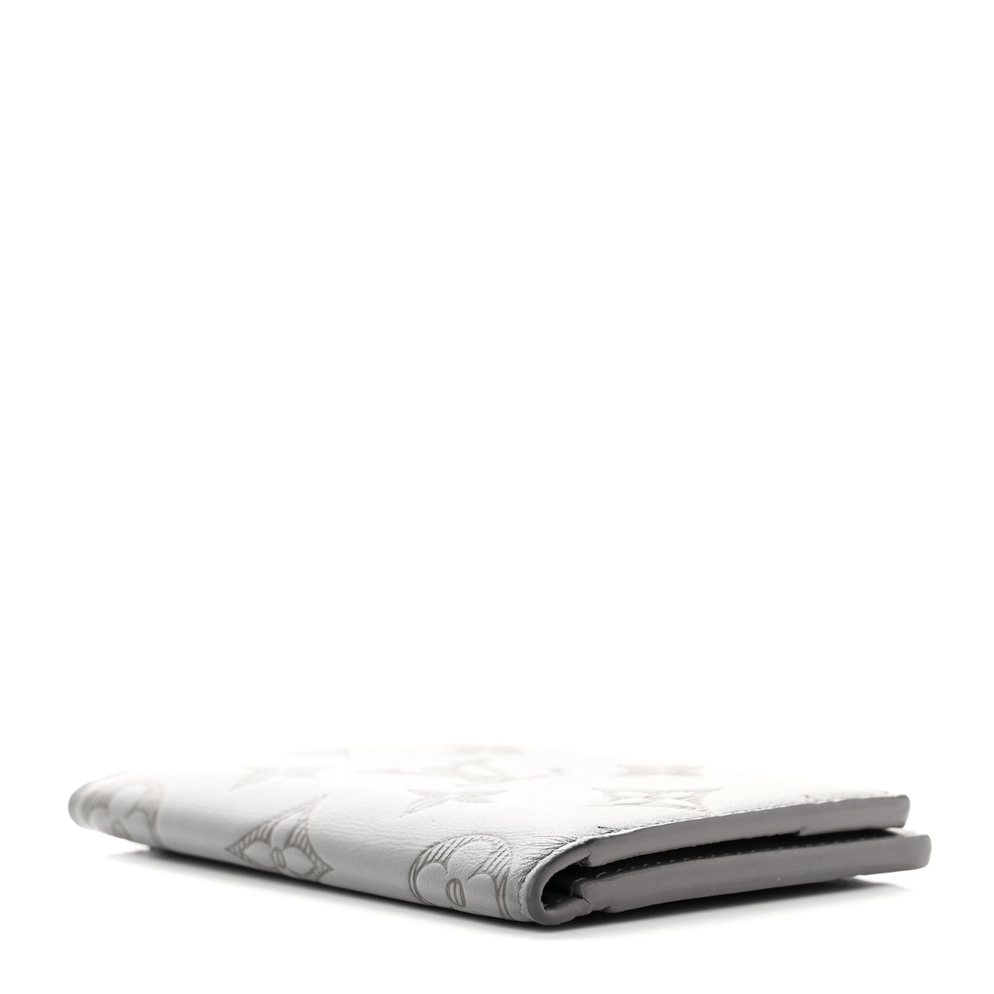 Calfskin Monogram Shadow Pocket Organizer Antarctic Grey