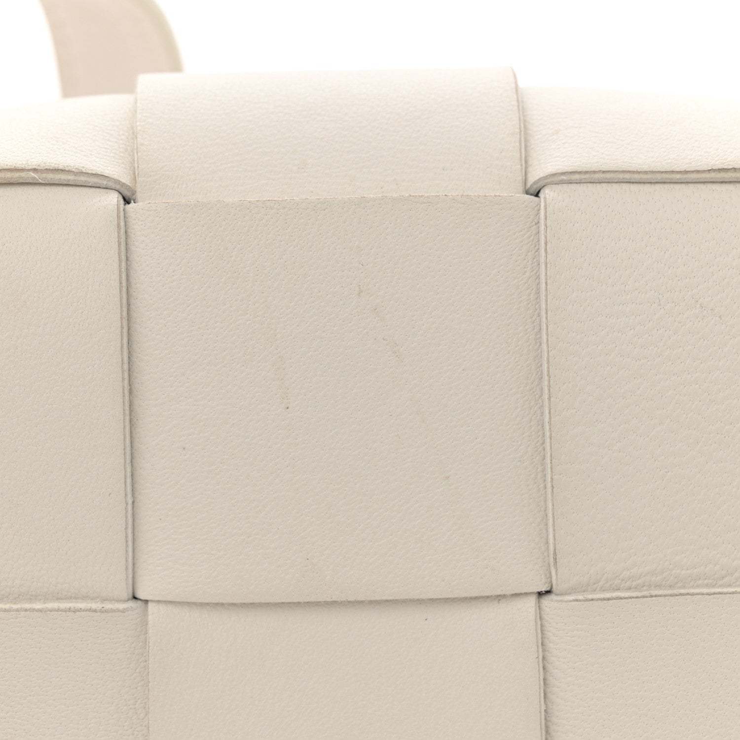 Bottega Veneta Lambskin Maxi Intrecciato Extra Mini Cassette Crossbody Bag White 11 of 13
