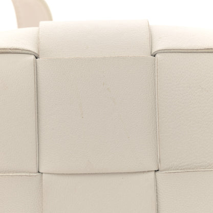 Bottega Veneta Lambskin Maxi Intrecciato Extra Mini Cassette Crossbody Bag White 11 of 13