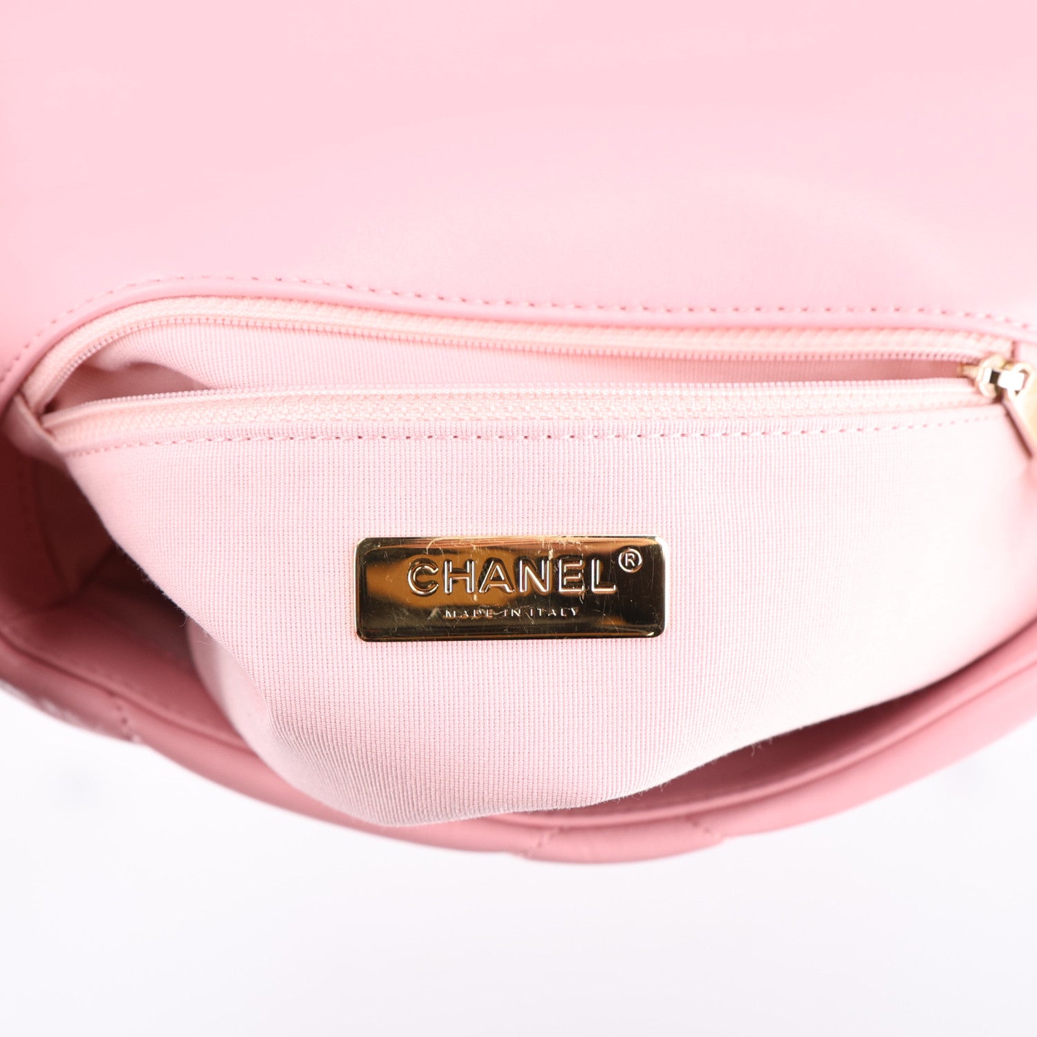 Chanel Lambskin Quilted Medium Chanel 19 Flap Light Pink 7 of 10
