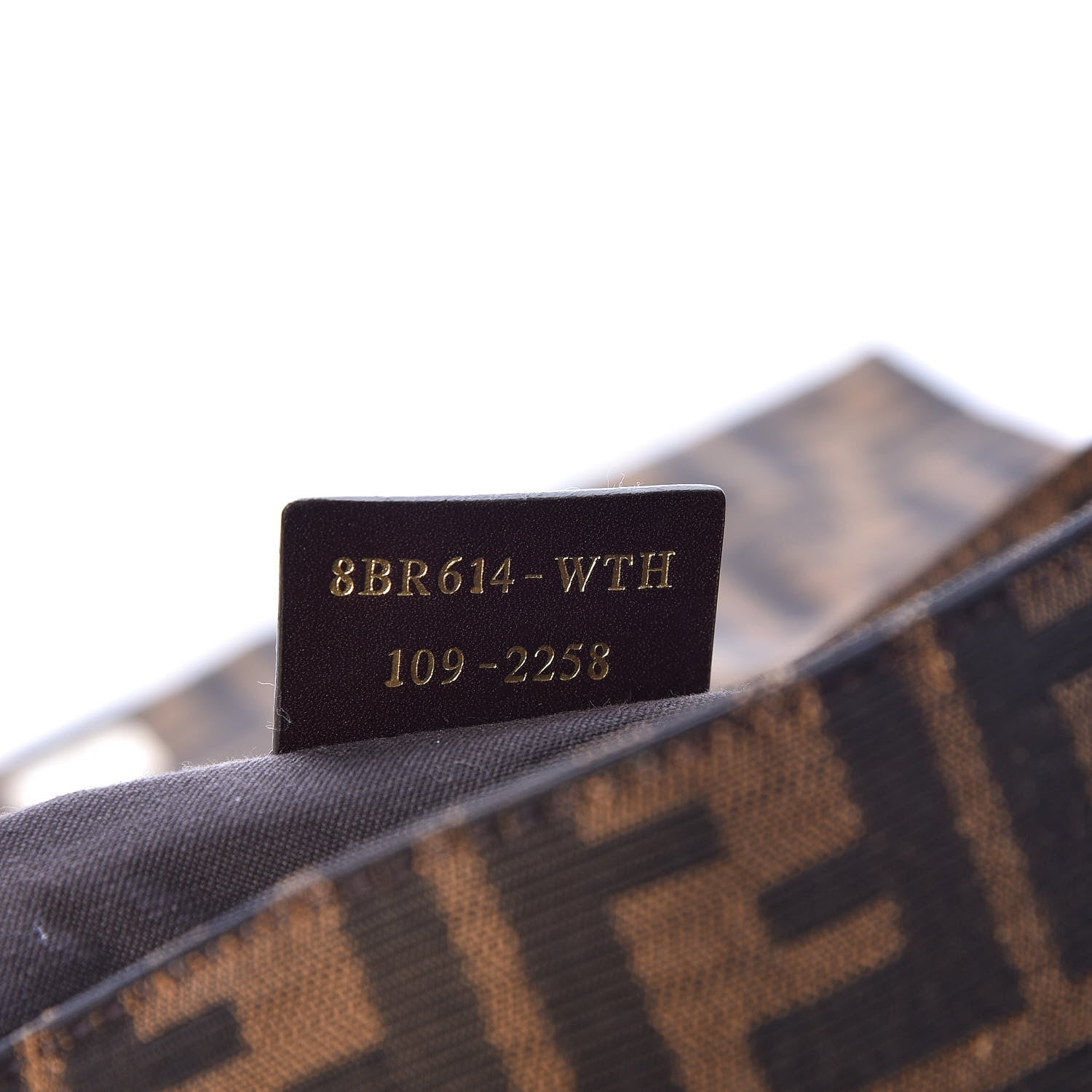 Fendi Zucca Patent Mia Shoulder Flap Tobacco 7 of 10