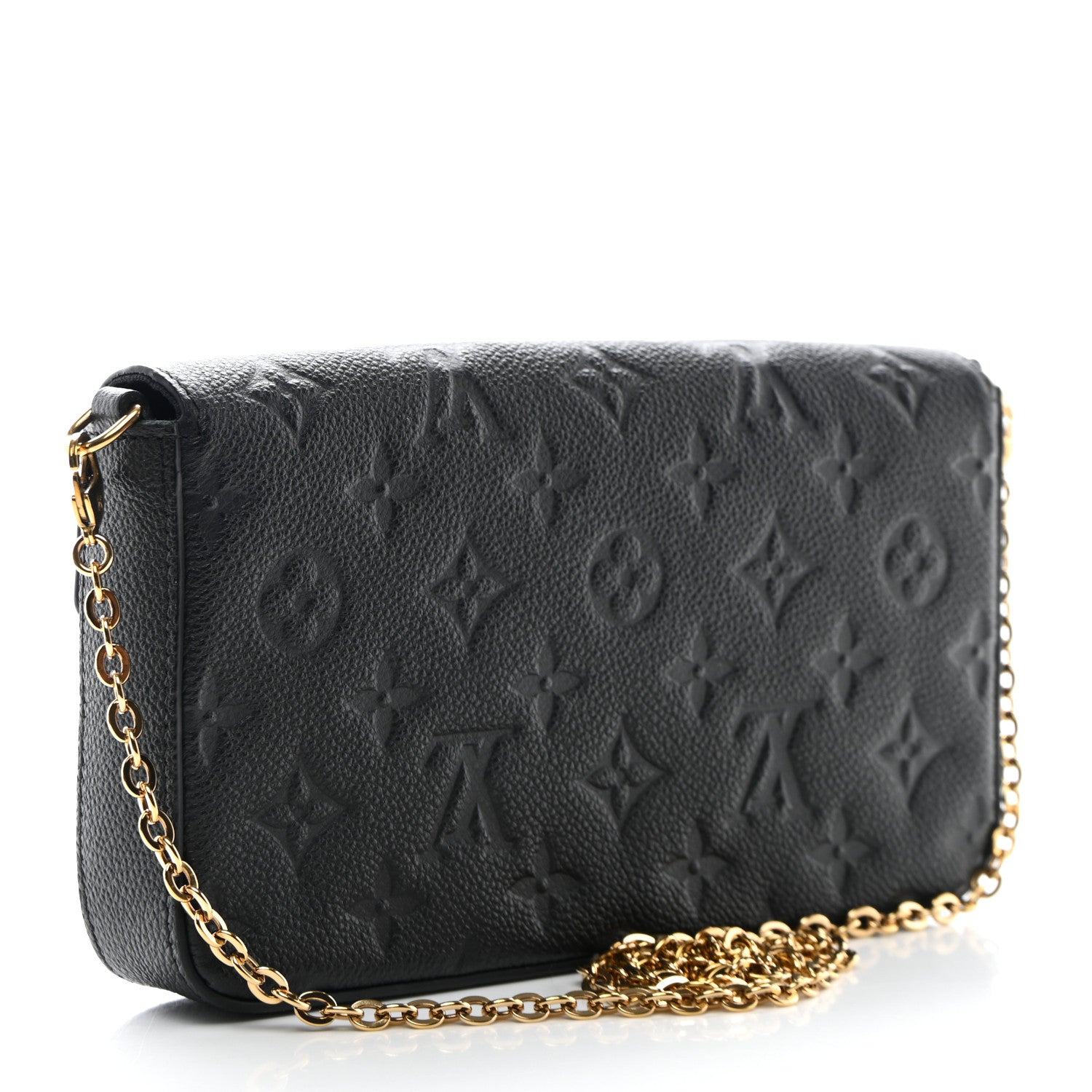 Louis Vuitton Empreinte Pochette Felicie Chain Wallet Black 4 of 11