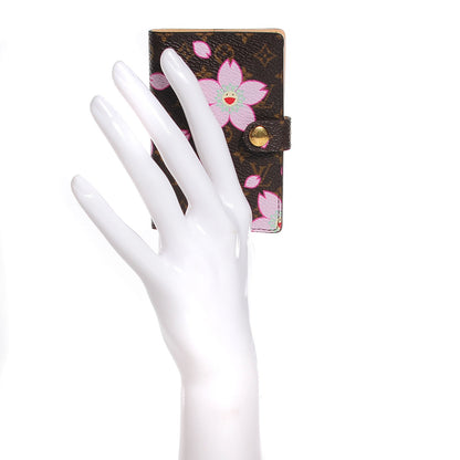 Louis Vuitton Monogram Cherry Blossom Carnet de Bal Mini Agenda Cover Brown 2 of 8