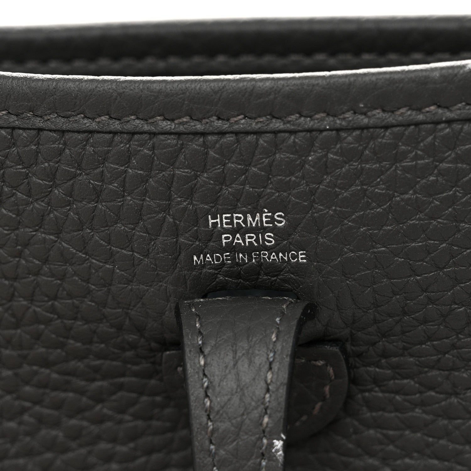 Hermes Taurillon Clemence Amazone Evelyne TPM Gris Meyer Black 6 of 13