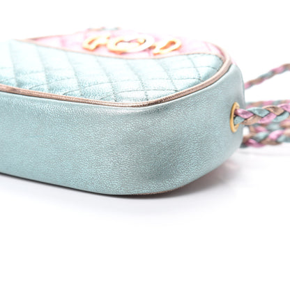 Gucci Laminated Nappa Trapuntata Mini Zumi Dome Shoulder Bag Rosa Lago Rame 10 of 10