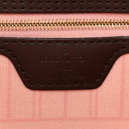 Louis Vuitton Damier Ebene Neo Neverfull MM Rose Ballerine 5 of 10