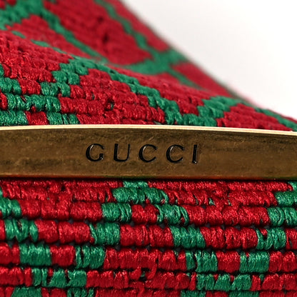 Gucci Diamante Elastic Plexiglass GG Marmont Belt 40 Red Green 4 of 4
