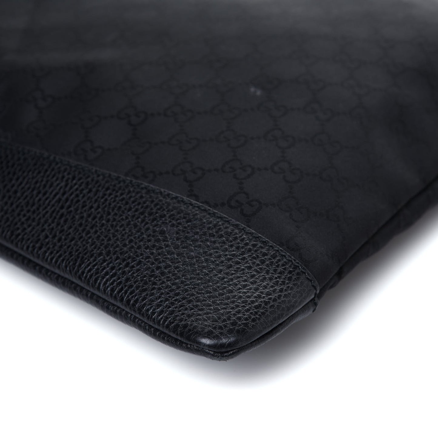 Nylon Monogram Messenger Bag Black