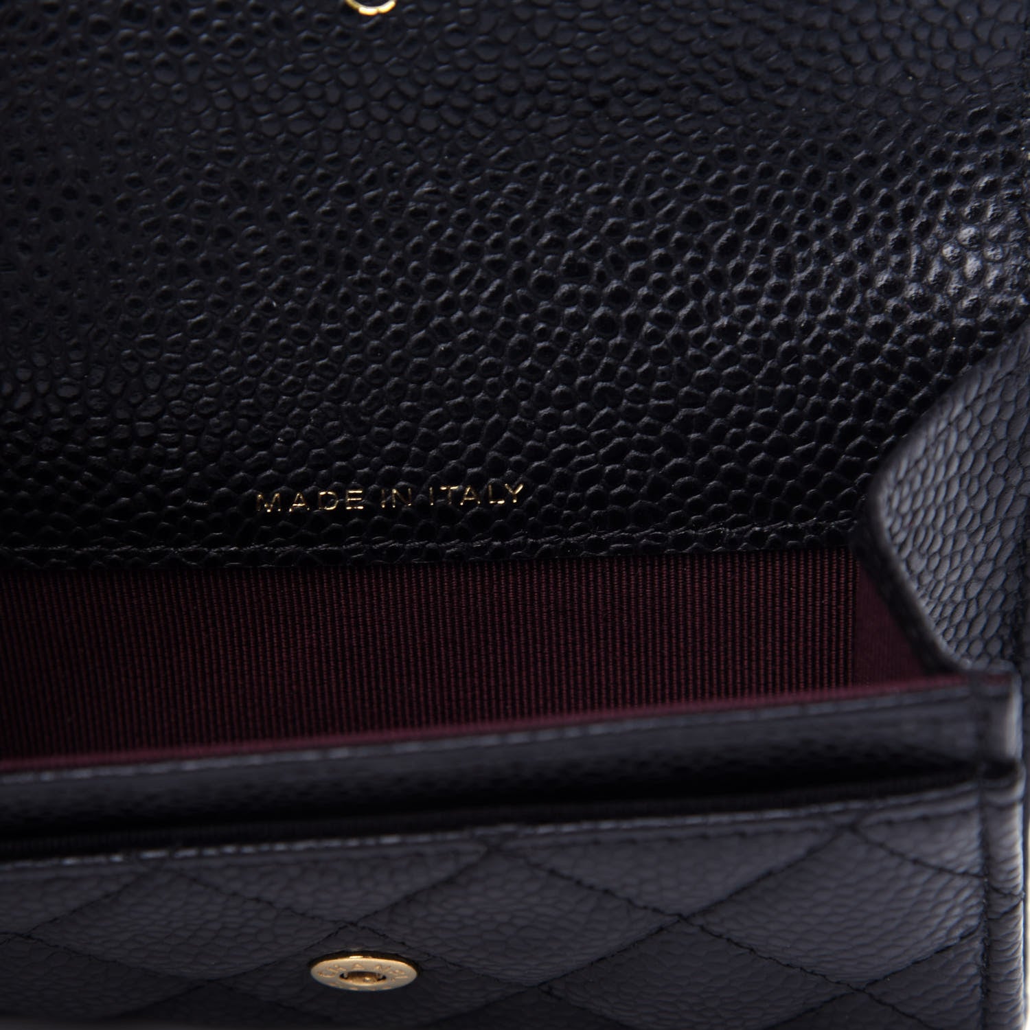 Chanel Caviar Quilted Flap Card Holder Wallet Black 7 of 9