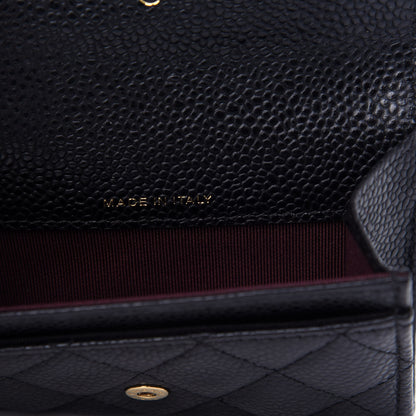 Chanel Caviar Quilted Flap Card Holder Wallet Black 7 of 9