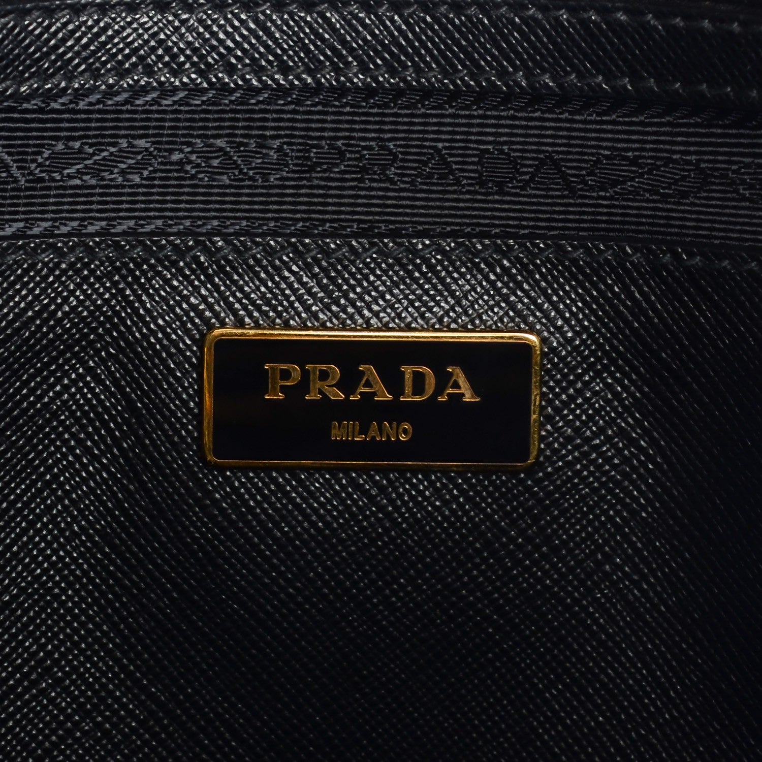 Prada Saffiano Lux Bi-Color Tote Nero Talco 6 of 9