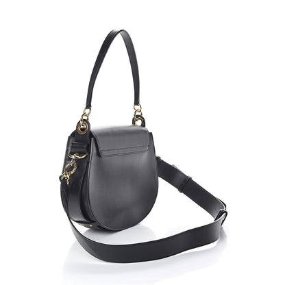 Chloe Calfskin Suede Large Tess Bag Black 3 of 9