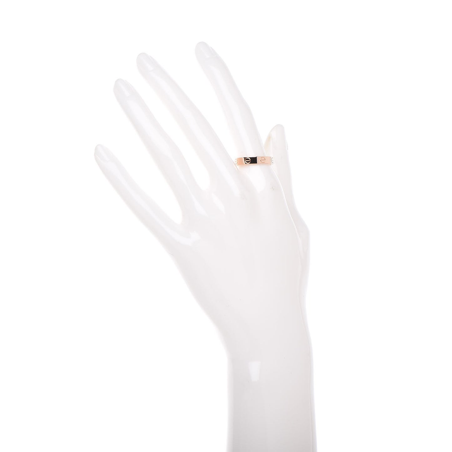 18K Pink Gold 3.5mm LOVE Wedding Band Ring 55 7.25