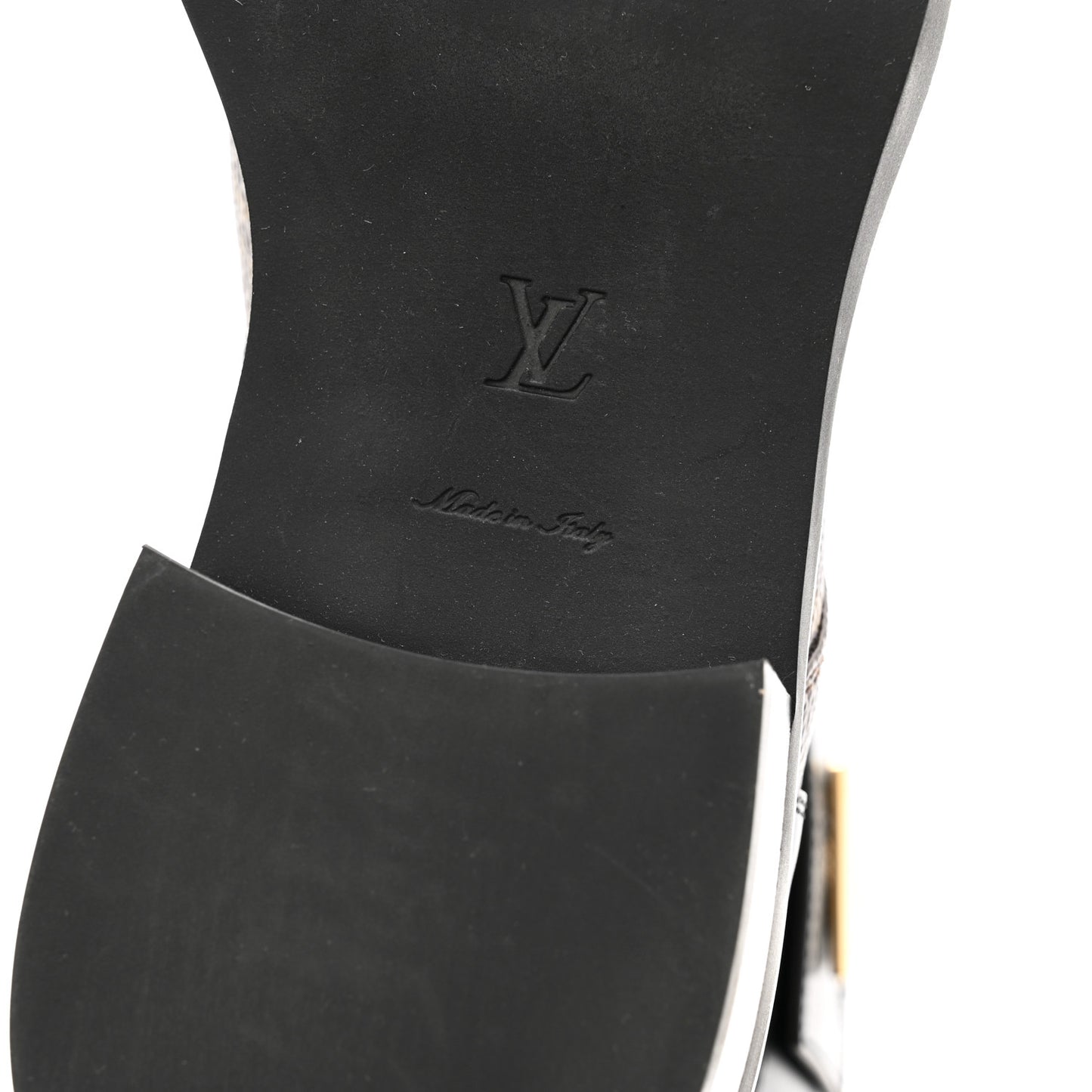 Calfskin Monogram Wonderland Flat Ranger Boots 38 Black