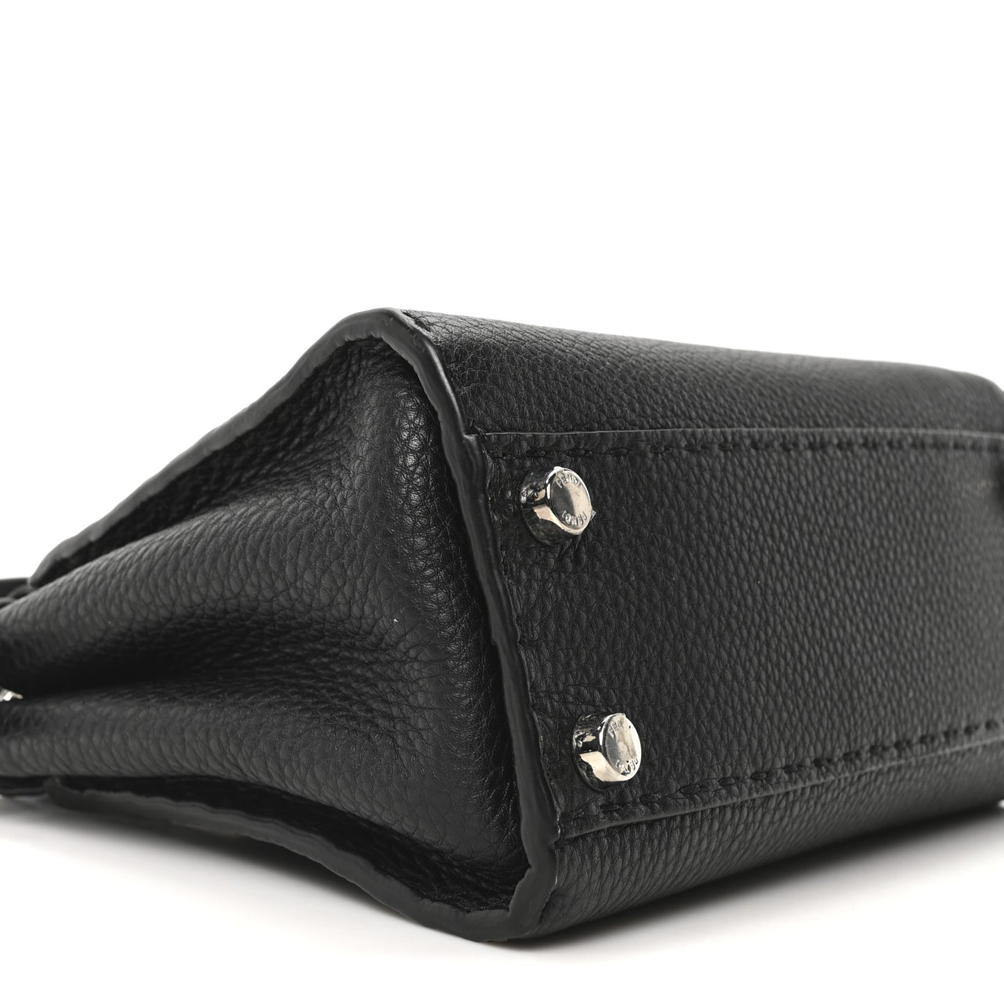 Cuoio Romano Selleria Bi-Color Mini Peekaboo Iconic Satchel Black Mou