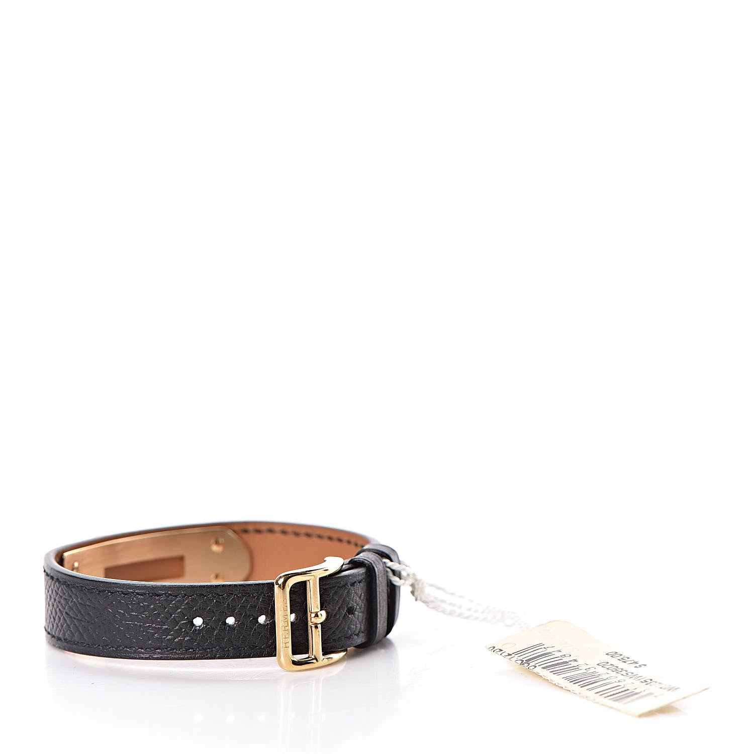 Hermes Courchevel Kelly Watch Replacement Strap Band Black 3 of 4