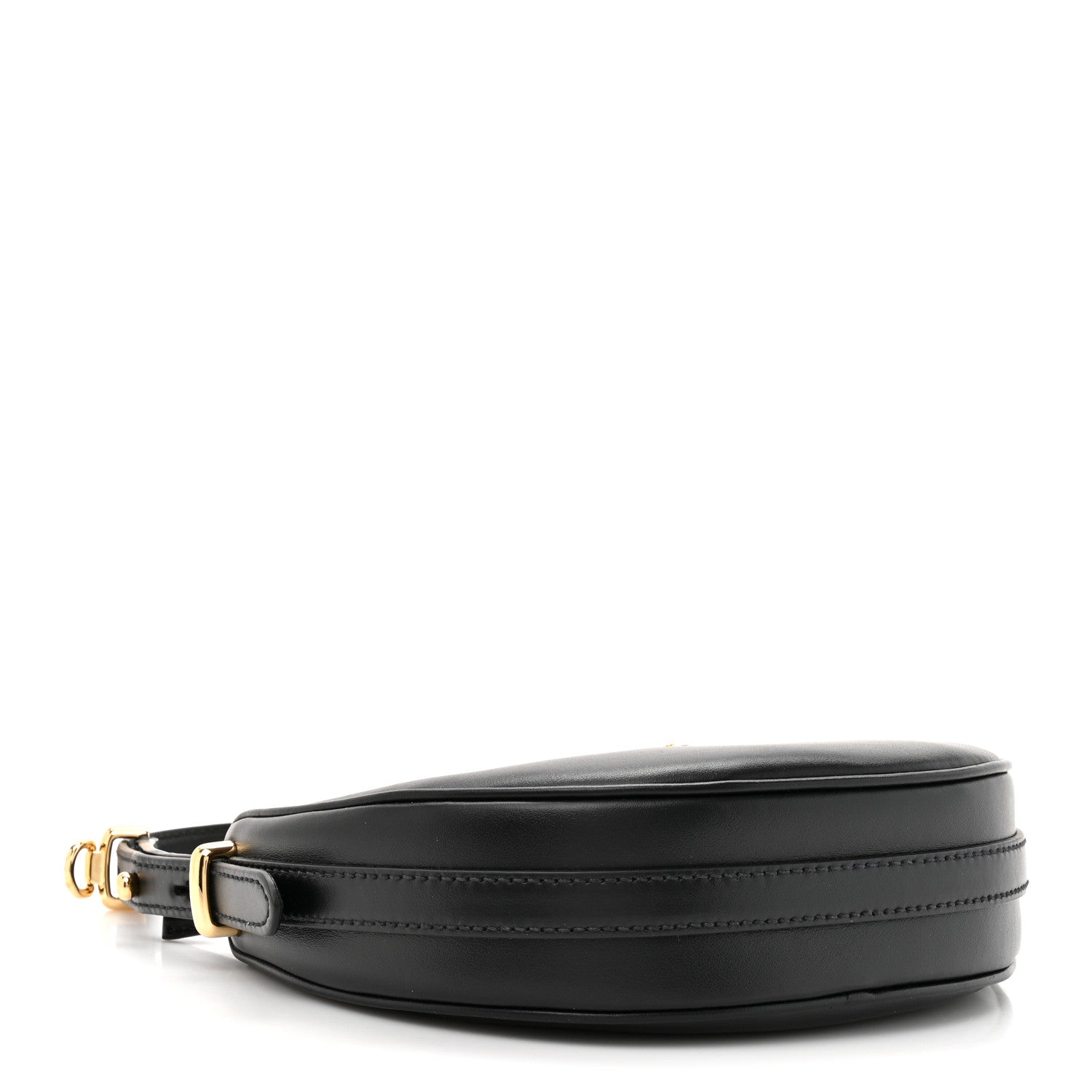 Prada Soft Calfskin Mini Arque Shoulder Bag Black 4 of 9