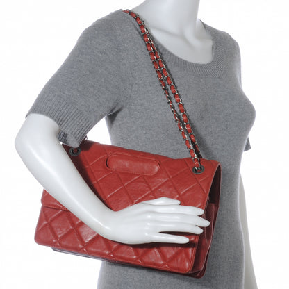 Chanel Lambskin Take Away Flap Bag Red 2 of 7