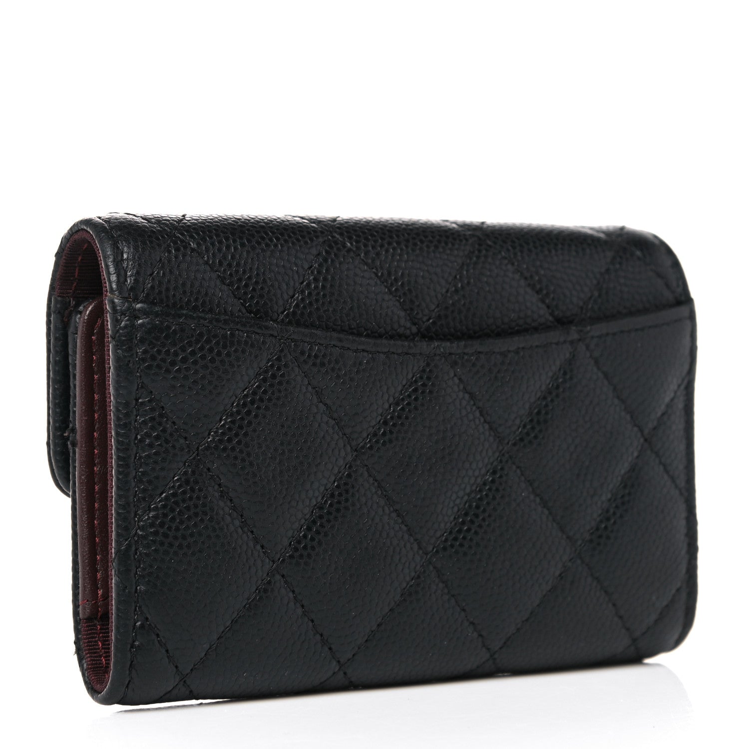 Chanel Caviar Quilted Classic 4 Key Holder Wallet Black 3 of 14