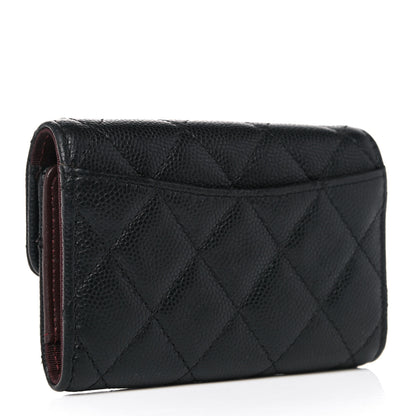 Chanel Caviar Quilted Classic 4 Key Holder Wallet Black 3 of 14