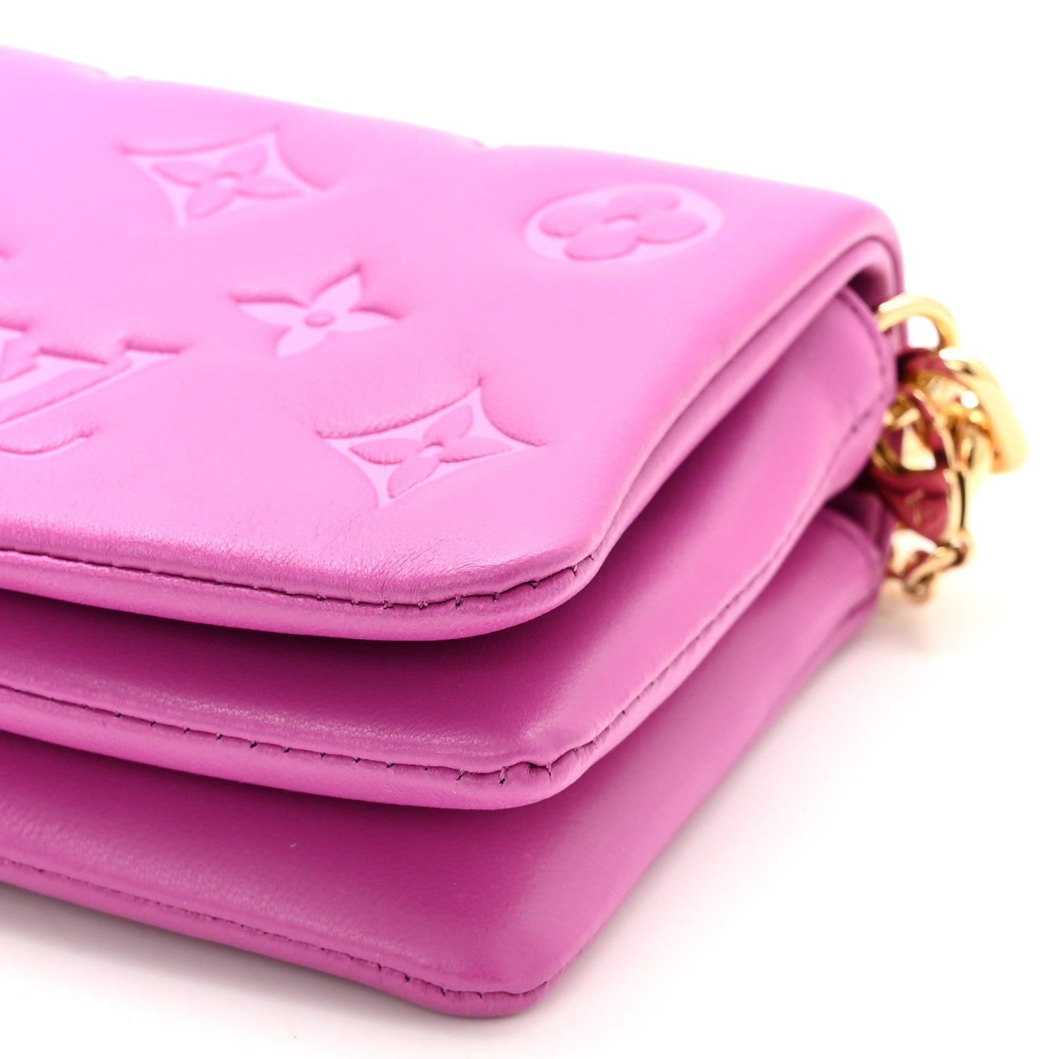 Louis Vuitton Lambskin Embossed Monogram Coussin Belt Bag Orchid 9 of 9