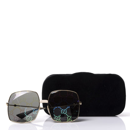 Gucci Rectangular Frame Sunglasses GG0414S Black 7 of 7