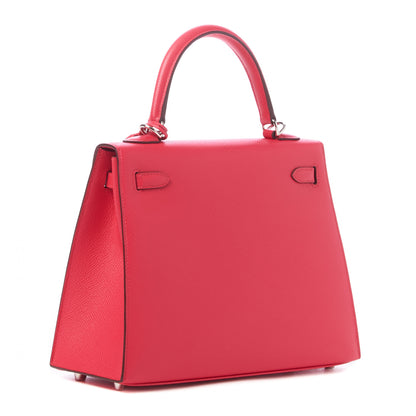 Hermes Epsom Kelly Sellier 25 Rose Extreme 2 of 32