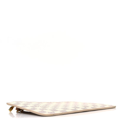 Louis Vuitton Damier Azur Neverfull MM GM Pochette Rose Ballerine 4 of 6