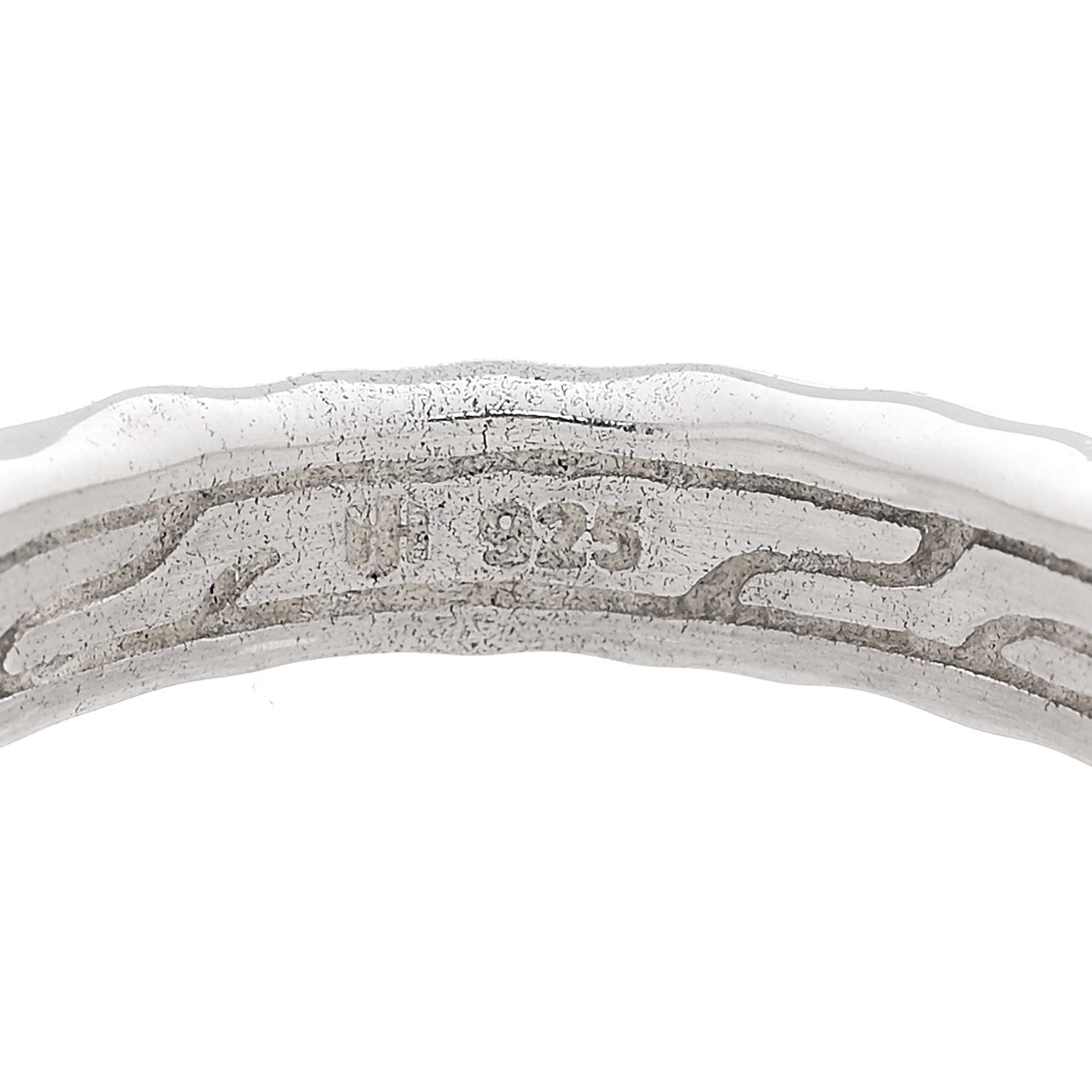 John Hardy Sterling Silver Hammered Band Ring 55 7.25 4 of 4