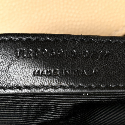 Saint Laurent Grain De Poudre Matelasse Chevron Large Monogram Satchel Nude Powder 7 of 10
