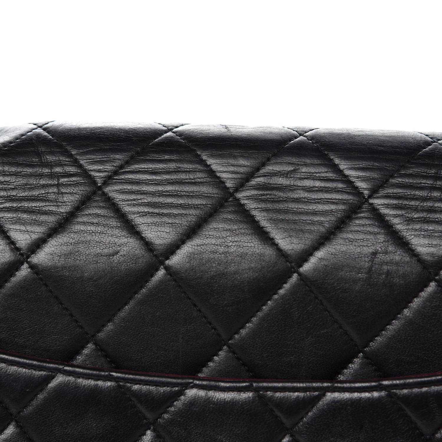 Chanel Lambskin Quilted Jumbo Single Flap Black 11 of 18