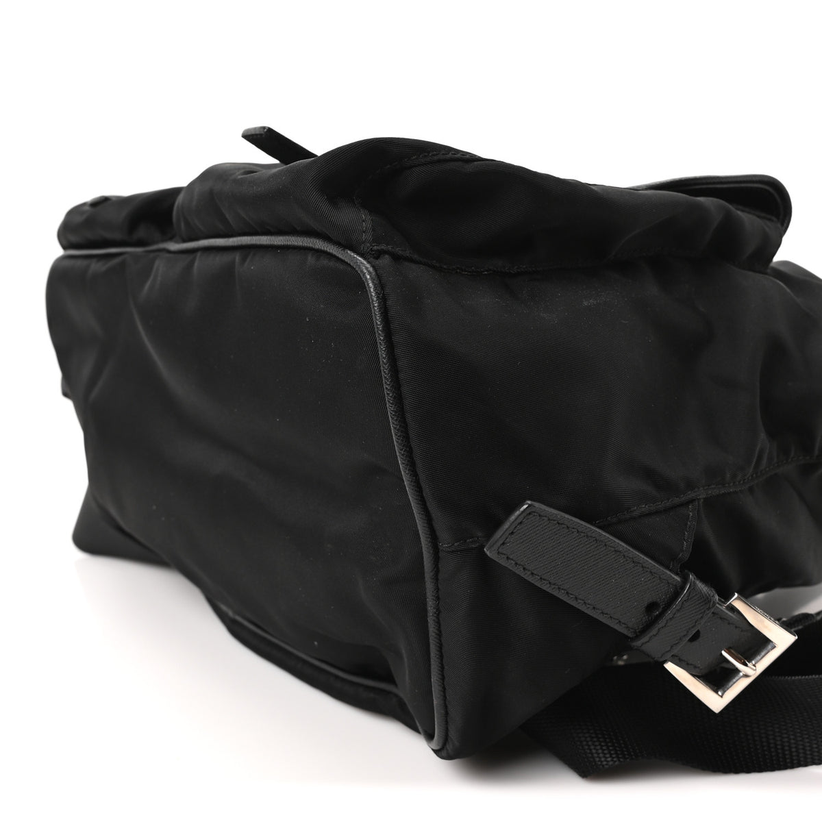 Tessuto Nylon Leopard Print Backpack Black Miele