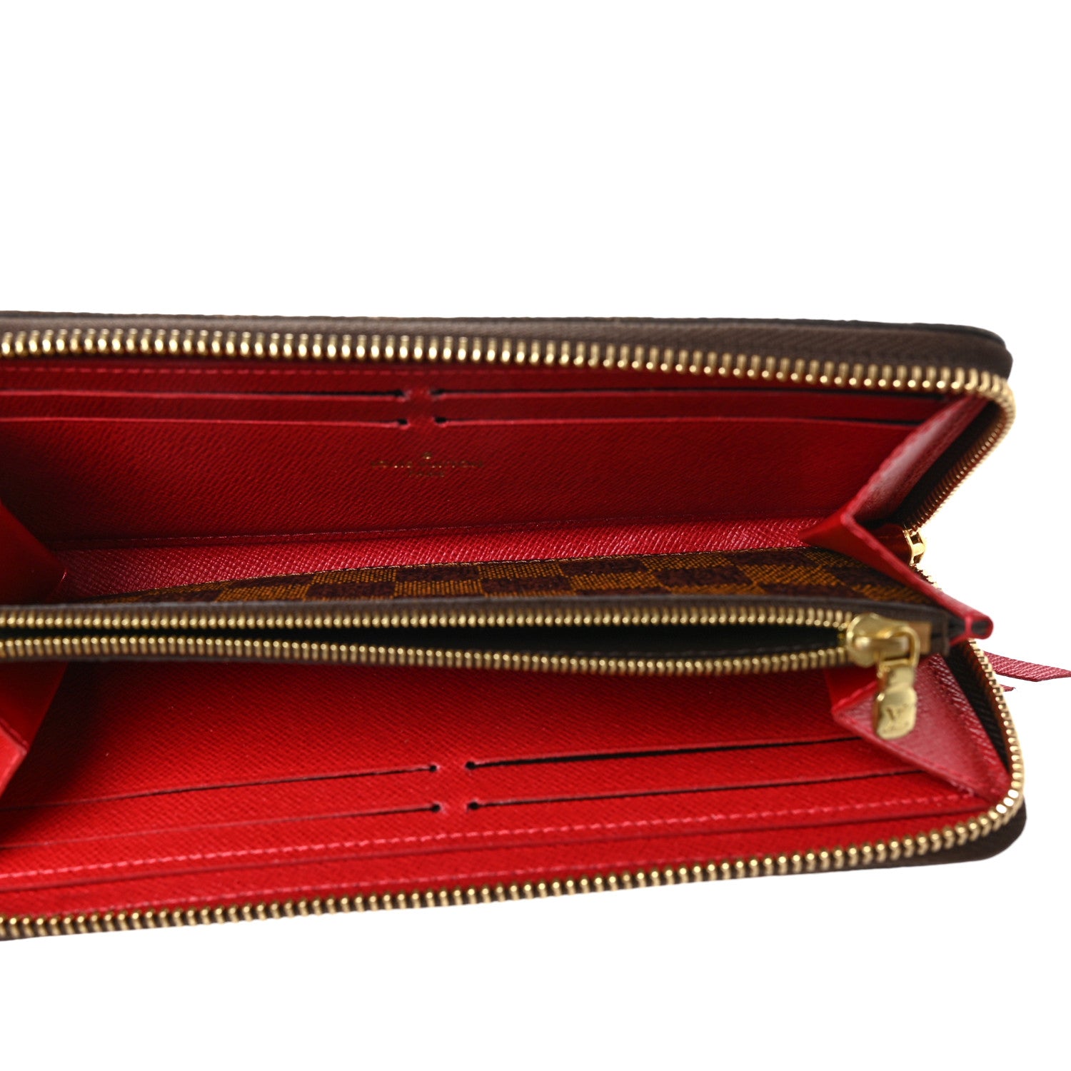 Louis Vuitton Damier Ebene Clemence Wallet Cherry 5 of 8