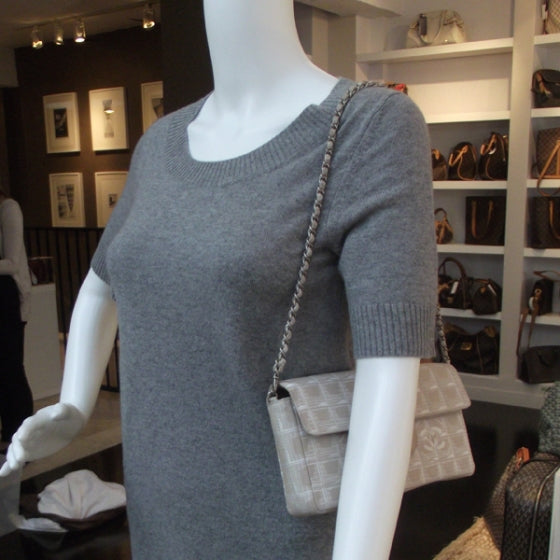Chanel Nylon Travel East West Flap Beige 2 of 11