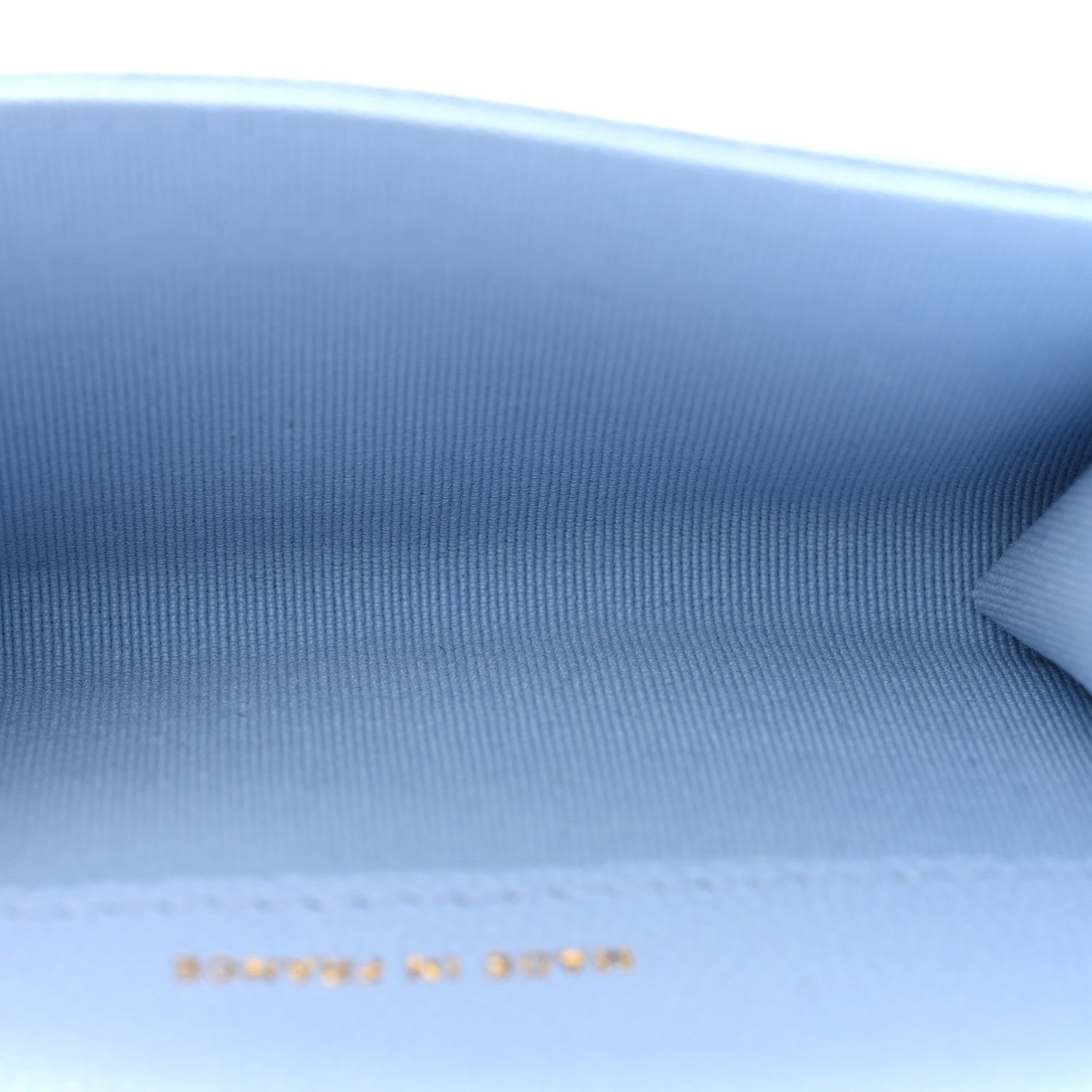 Chanel Caviar Quilted Flap Card Holder Wallet Light Blue 5 of 9