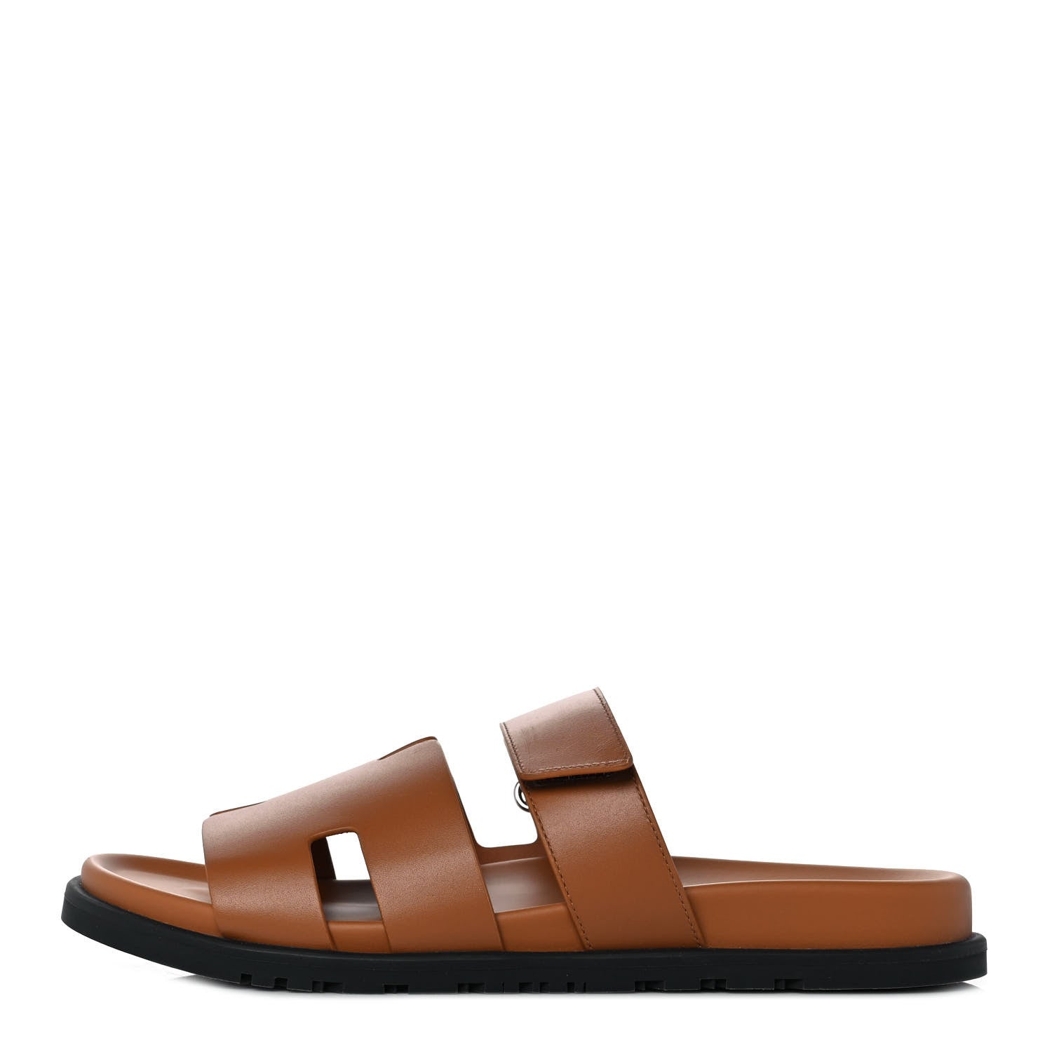 Hermes Calfskin Mens Chypre Sandals 43 Gold 1 of 9